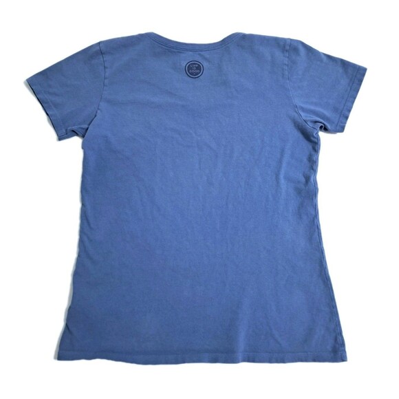 Life Is Good Women's Medium Crusher Peace Love Coffee TShirt Short Sleeve Blue - Picture 5 of 8